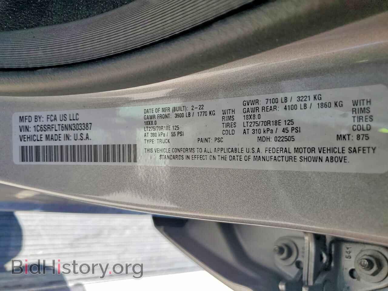 2022 RAM 1500 - VIN: 1C6SRFLT6NN303387 - Photo 12