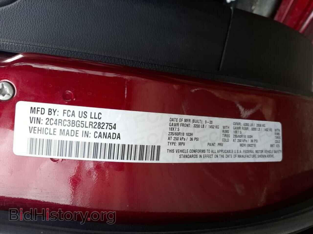 2020 CHRYSLER PACIFICA - VIN: 2C4RC3BG5LR282754 - Photo 10