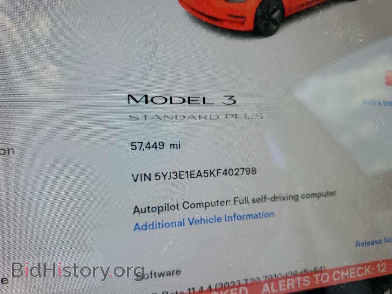 2019 TESLA MODEL 3 - VIN: 5YJ3E1EA5KF402798 - Photo 9