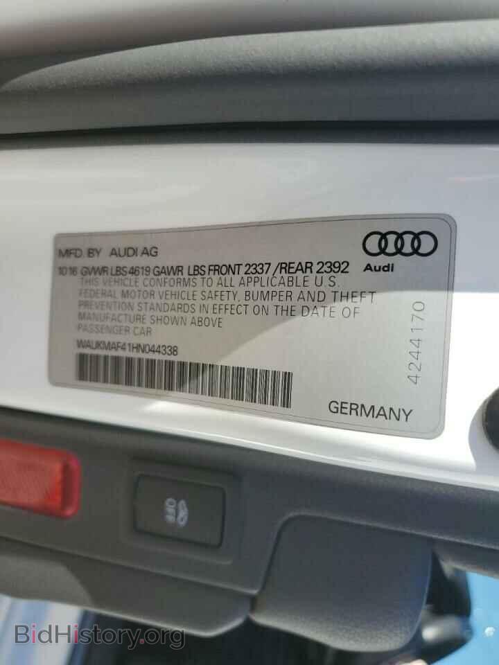 2017 AUDI A4 - VIN: WAUKMAF41HN044338 - Photo 10