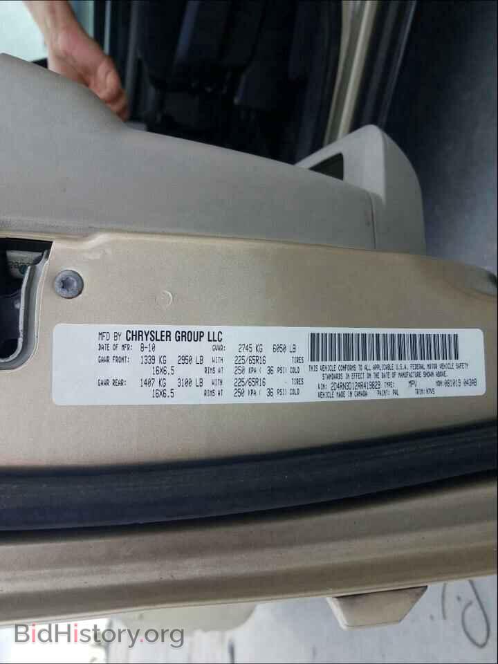 2010 DODGE GRAND CARA - VIN: 2D4RN3D12AR419829 - Фото 10