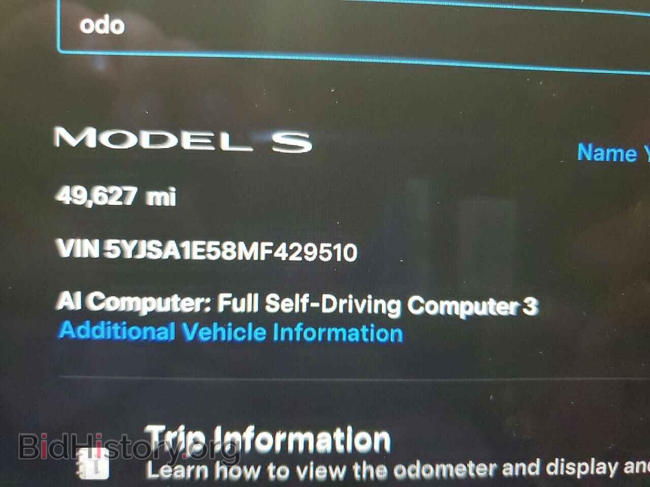 2021 TESLA MODEL S - VIN: 5YJSA1E58MF429510 - Photo 9