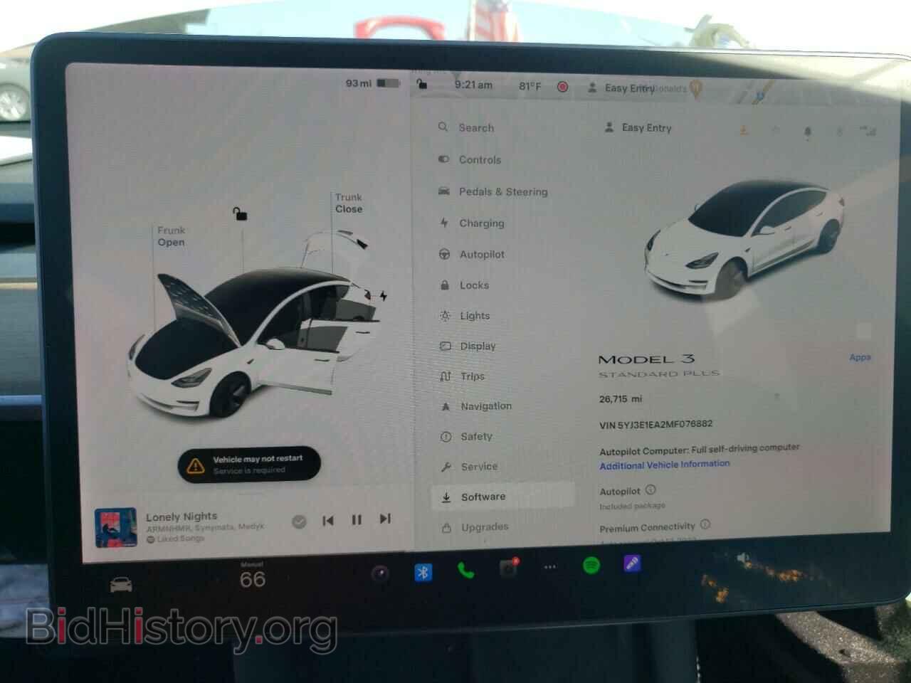 2021 TESLA MODEL 3 - VIN: 5YJ3E1EA2MF076882 - Фото 9