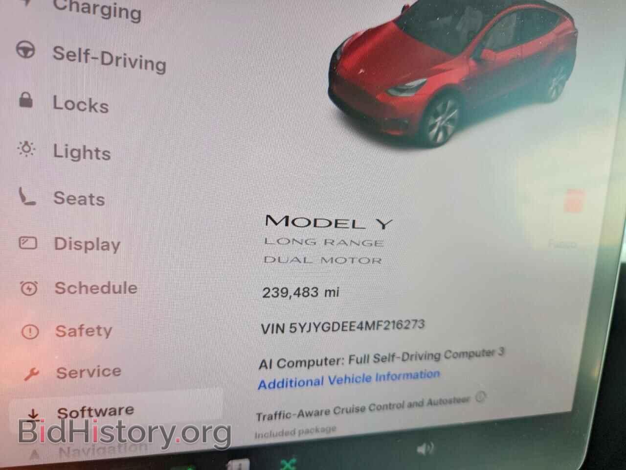 2021 TESLA MODEL Y - VIN: 5YJYGDEE4MF216273 - Photo 9