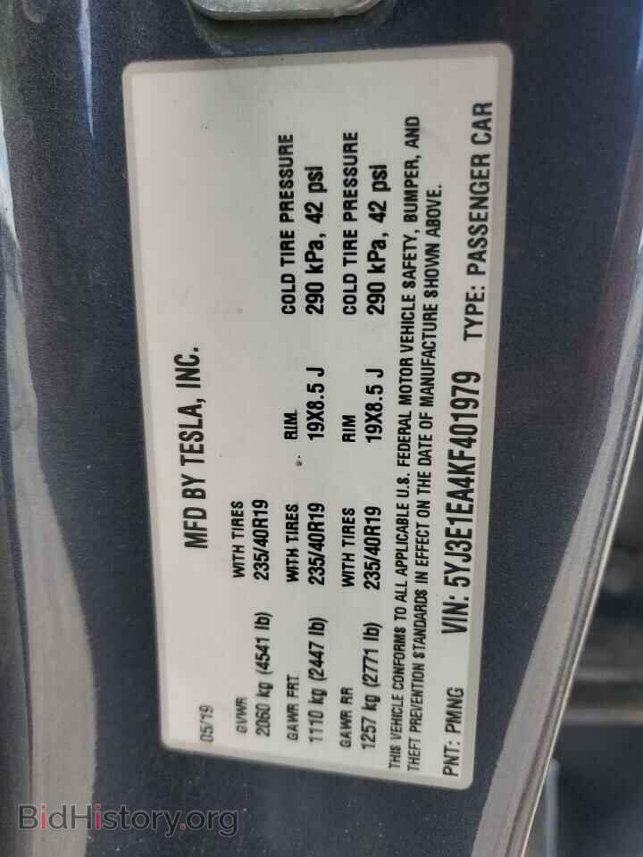 2019 TESLA MODEL 3 - VIN: 5YJ3E1EA4KF401979 - Photo 13