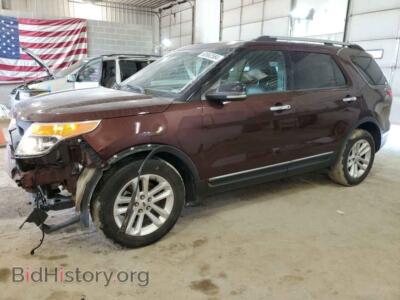 2012 Ford EXPLORER XLT, maroon — VIN 1FMHK7D83CGA08655, Copart