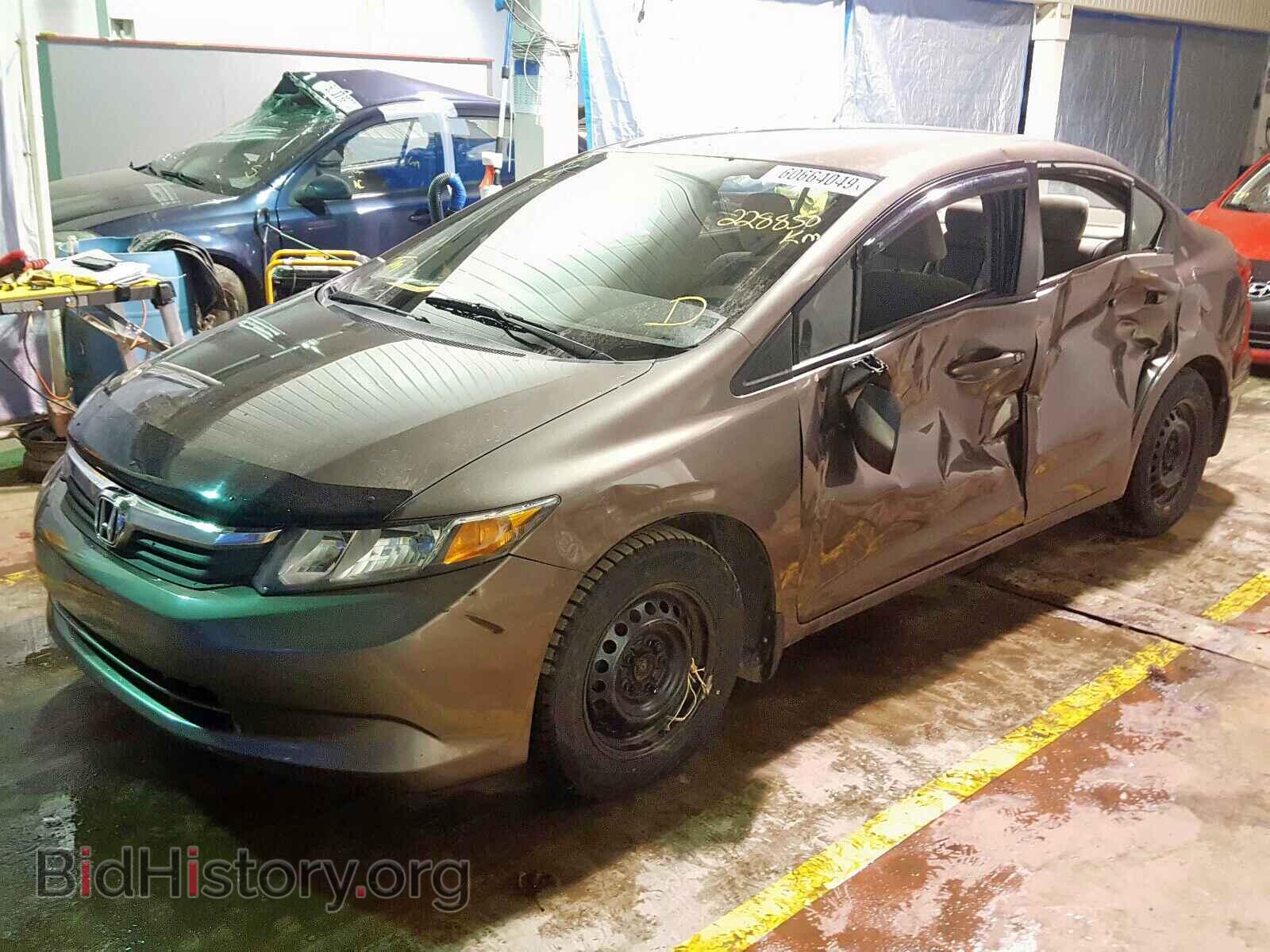 2012 HONDA CIVIC LX - VIN: 2HGFB2E4XCH028529 - Фото 2