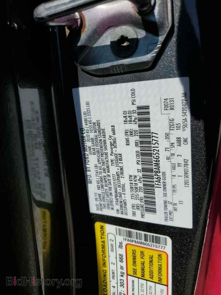 2016 FORD ALL Models - VIN: 1FA6P8AM6G5215777 - Photo 13