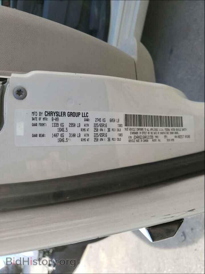 2010 DODGE GRAND CARA - VIN: 2D4RN5D16AR121599 - Фото 10