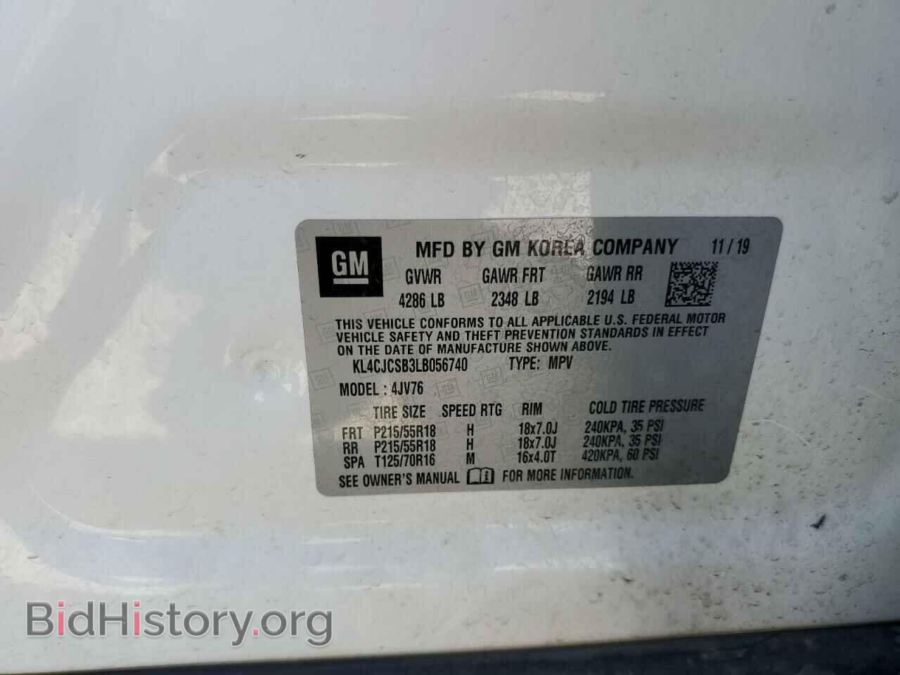 2020 BUICK ENCORE - VIN: KL4CJCSB3LB056740 - Photo 13
