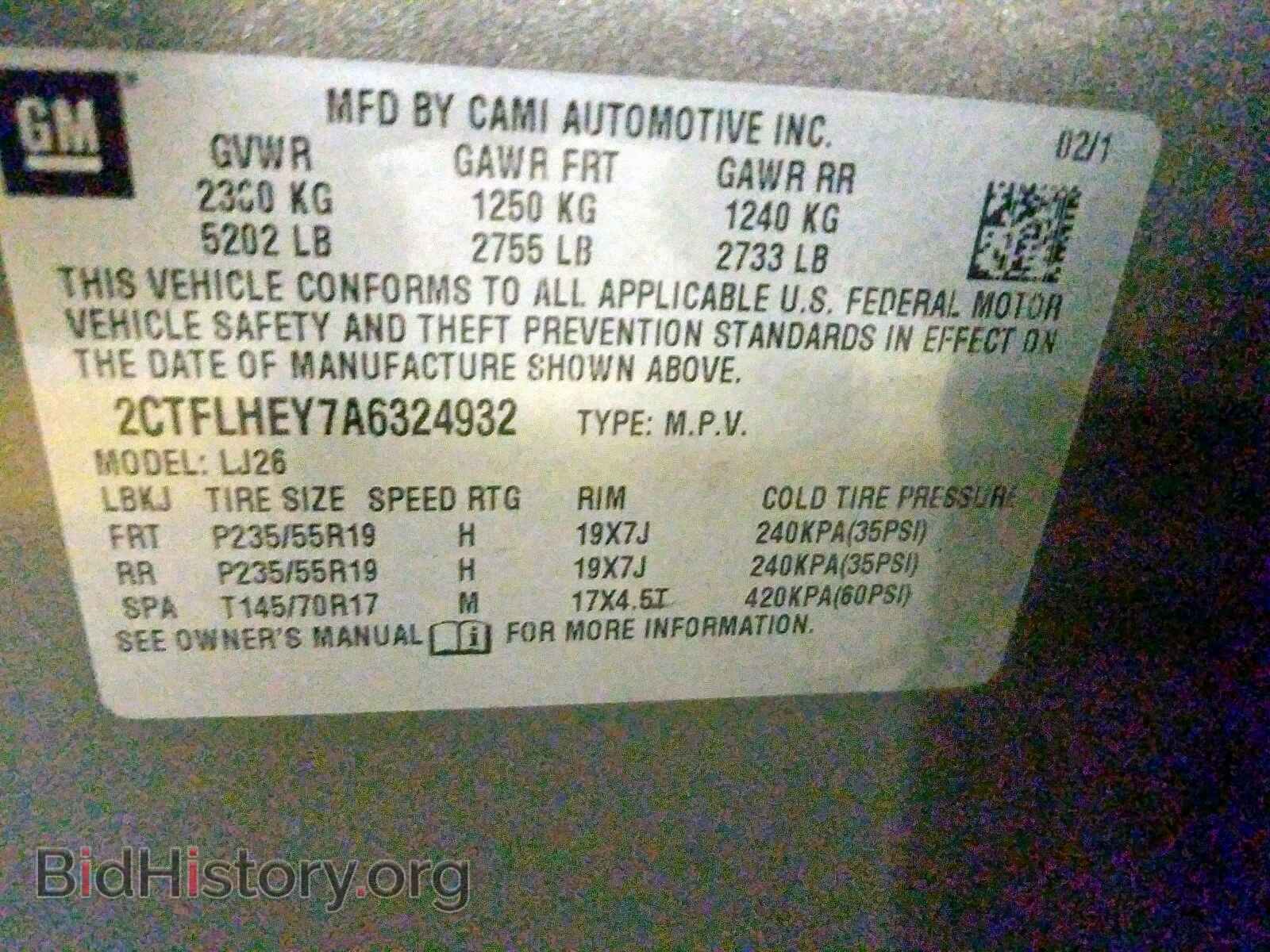 2010 GMC TERRAIN SL - VIN: 2CTFLHEY7A6324932 - Photo 10