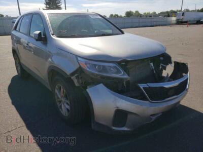 2015 Kia SORENTO Sorento LX, бежевый — VIN 5XYKTCA64FG609423, Copart