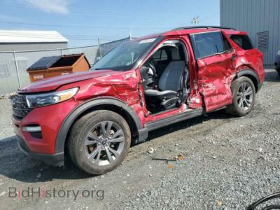 2021 Ford EXPLORER XLT, red — VIN 1FMSK8DH2MGB08260, Copart