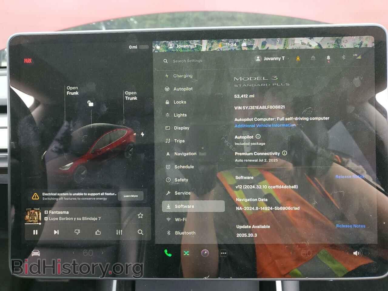 2020 TESLA MODEL 3 - VIN: 5YJ3E1EA8LF808821 - Photo 9