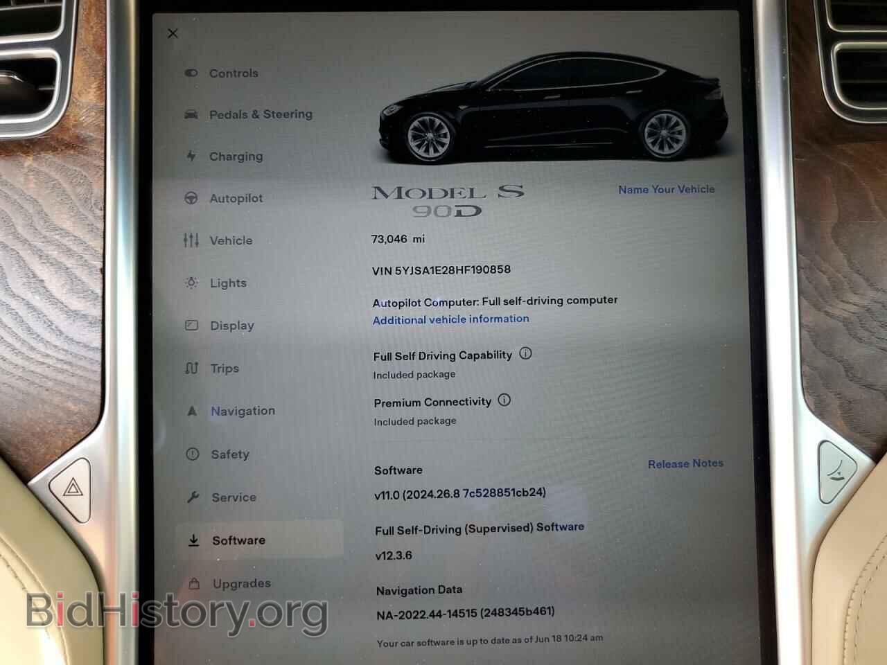 2017 TESLA MODEL S - VIN: 5YJSA1E28HF190858 - Photo 9