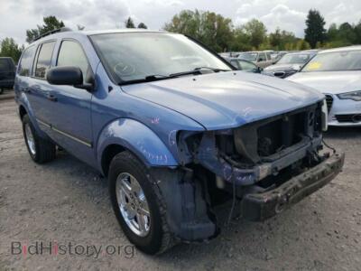 2007 Dodge DURANGO Durango SL, blue — VIN 1D8HB48P27F518108, Copart