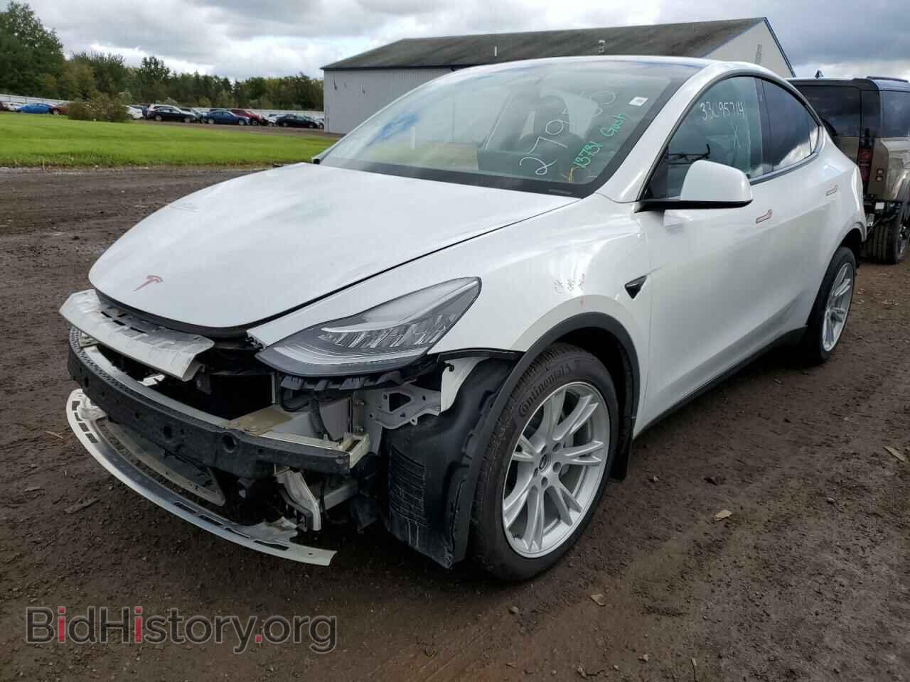 2021 TESLA MODEL Y - VIN: 5YJYGDEE8MF279554 - Фото 2