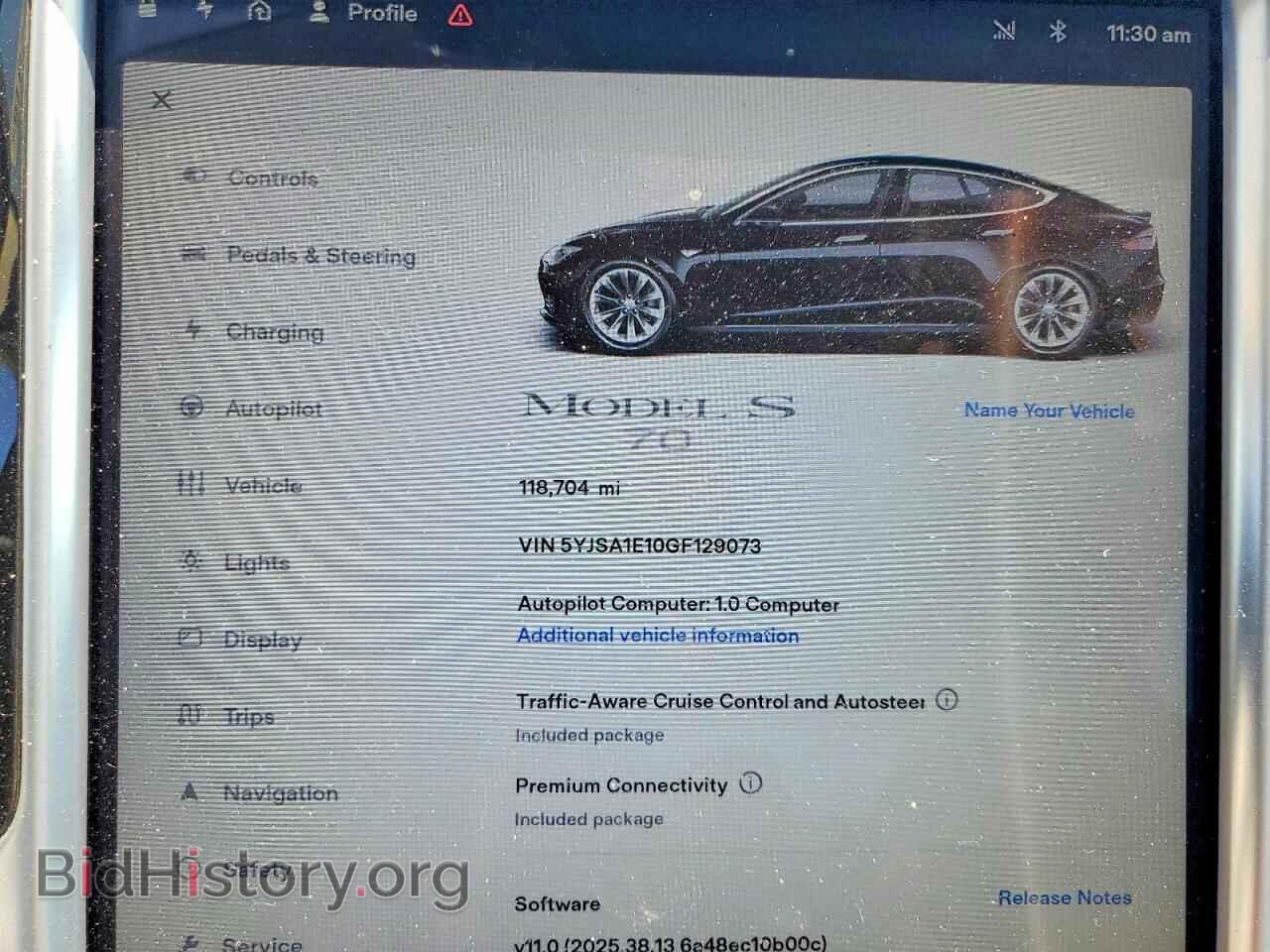 2016 TESLA MODEL S - VIN: 5YJSA1E10GF129073 - Photo 9