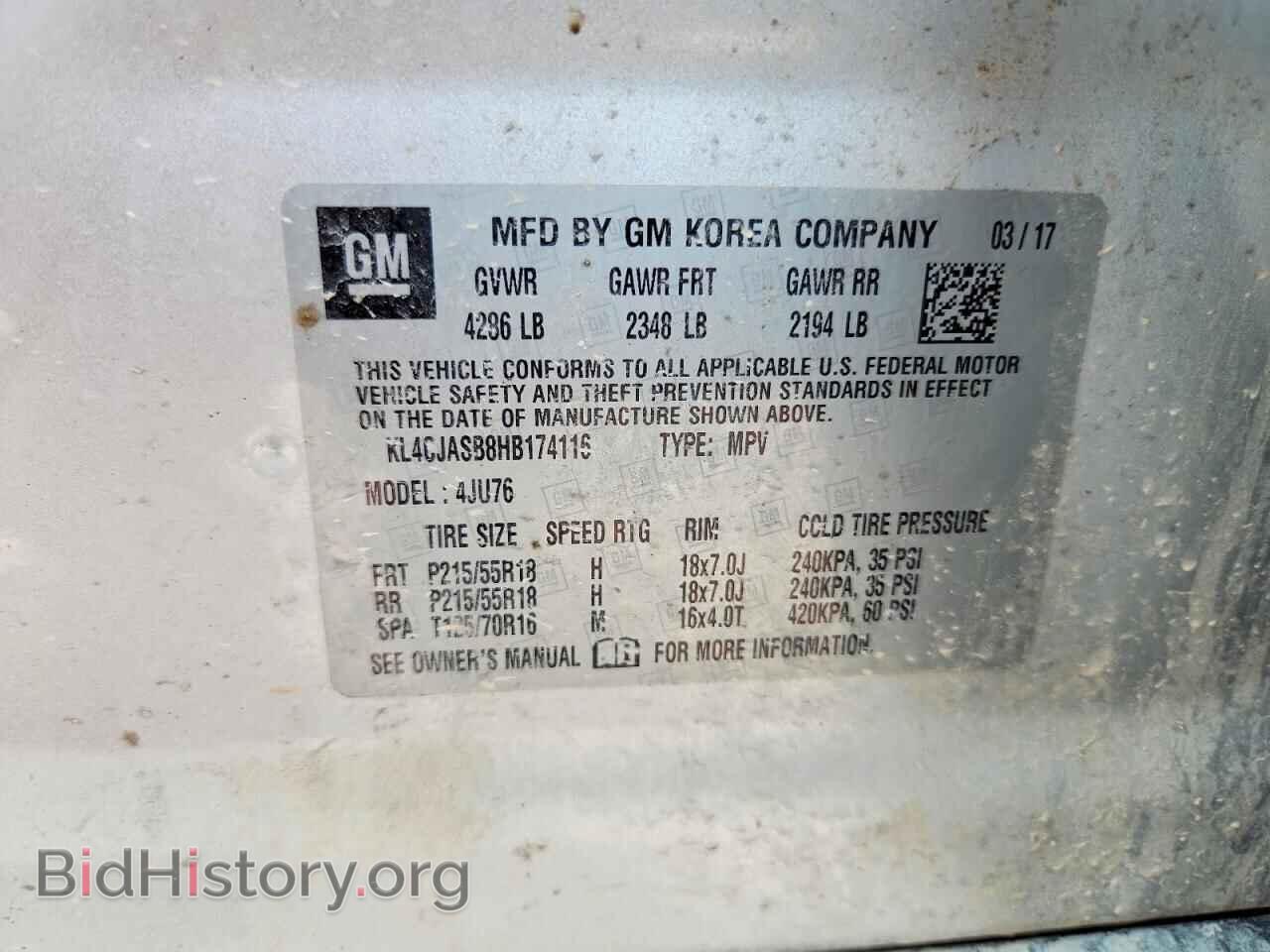 2017 BUICK ENCORE - VIN: KL4CJASB8HB174116 - Photo 12