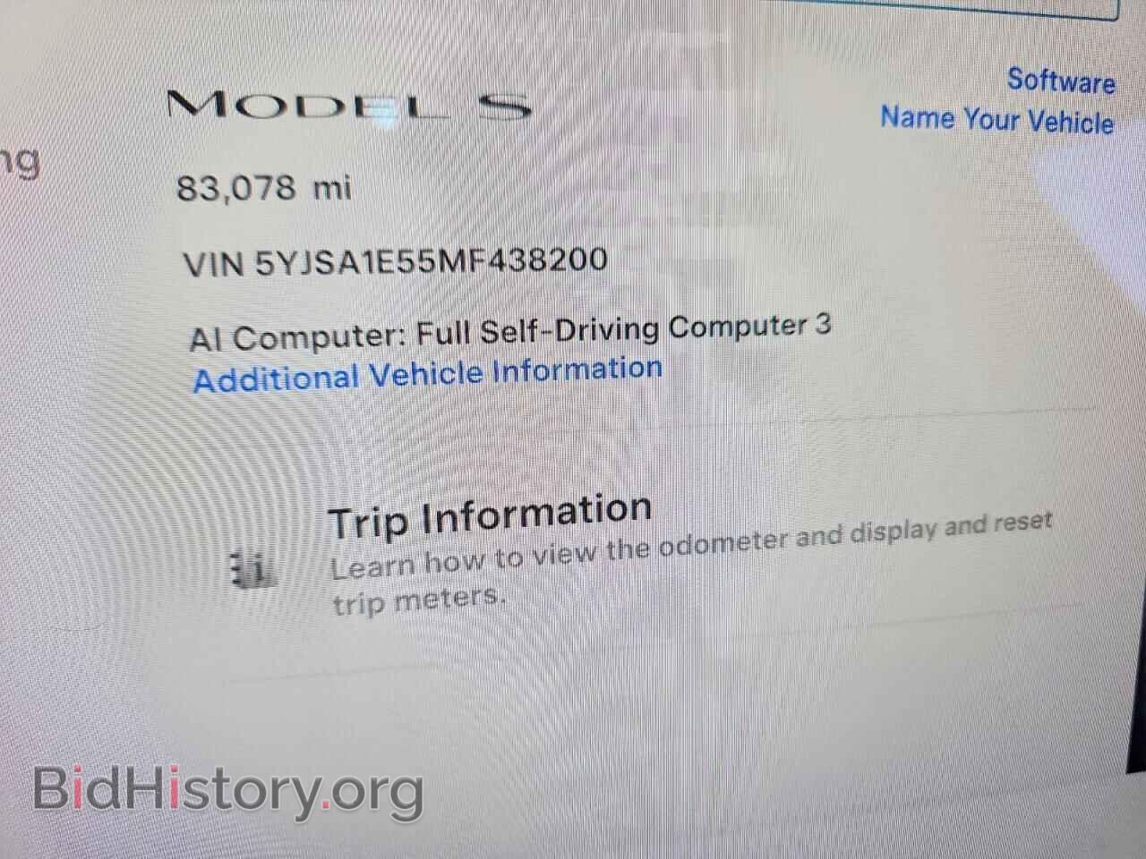 2021 TESLA MODEL S - VIN: 5YJSA1E55MF438200 - Фото 9