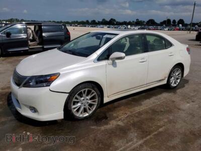 2010 Lexus HS 250h, white — VIN JTHBB1BA2A2012847, Copart