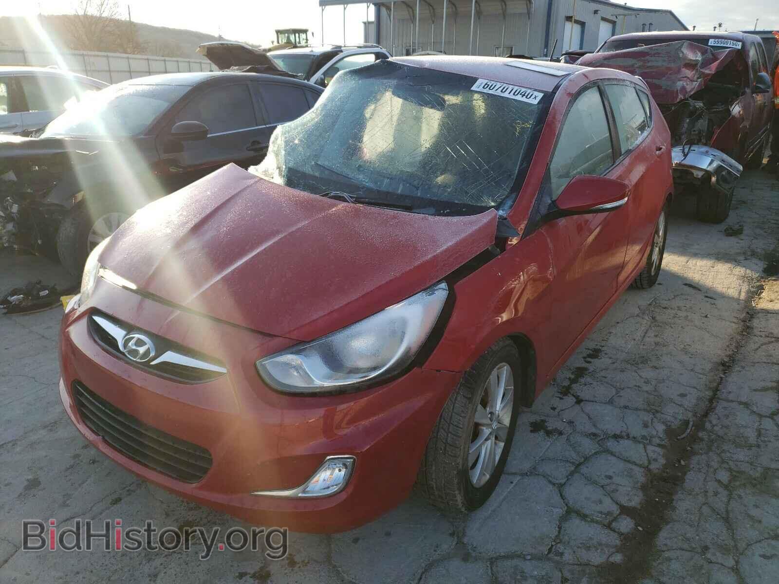 2013 HYUNDAI ACCENT - VIN: KMHCU5AE8DU078352 - Фото 2