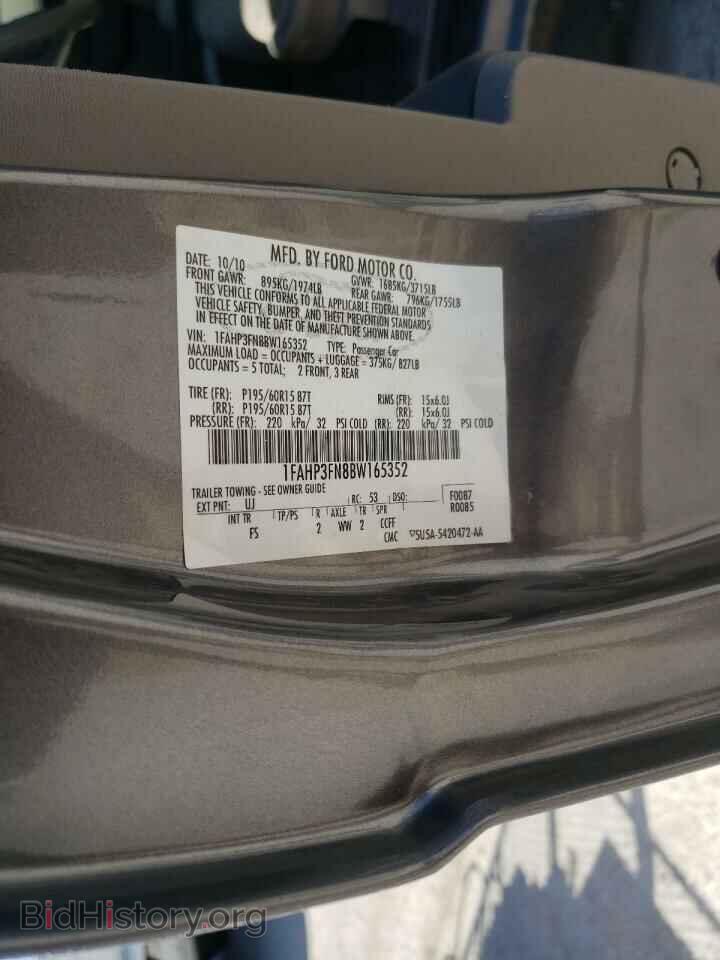 2011 FORD FOCUS - VIN: 1FAHP3FN8BW165352 - Фото 10
