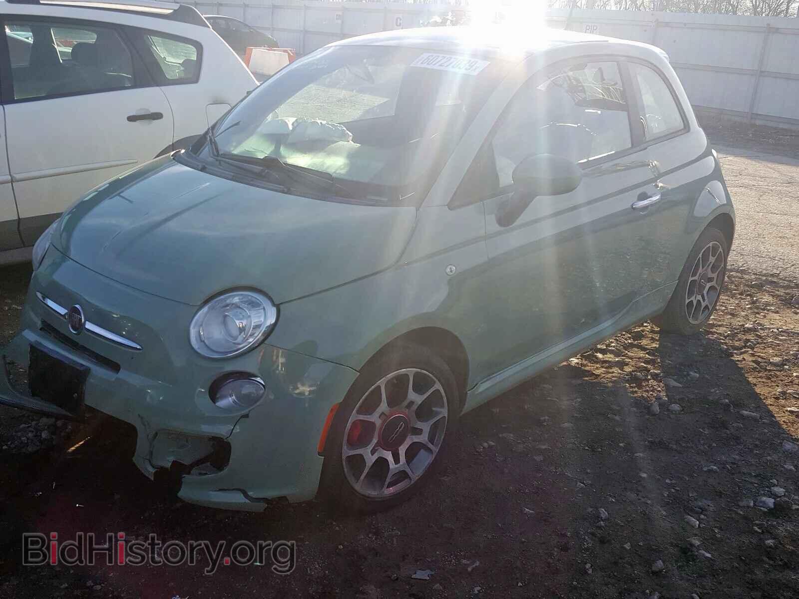 2013 FIAT 500 - VIN: 3C3CFFBR7DT598577 - Фото 2
