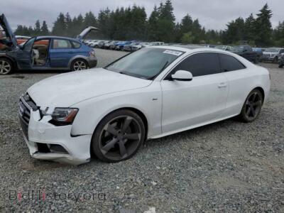 2013 Audi A5 Prestige, white — VIN WAUWFAFR2DA008344, Copart