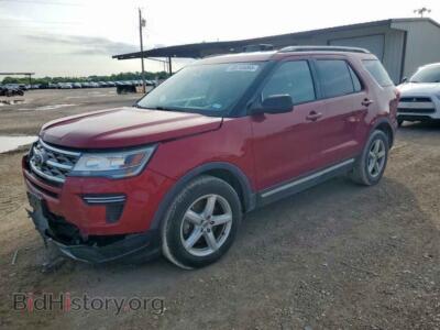 2018 Ford EXPLORER XLT, красный — VIN 1FM5K7D86JGB55598, Copart