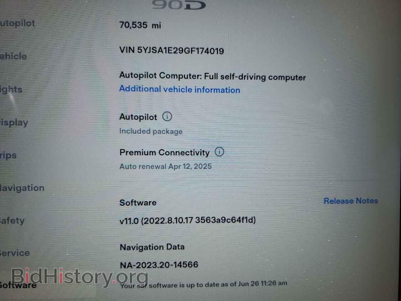 2016 TESLA MODEL S - VIN: 5YJSA1E29GF174019 - Photo 9