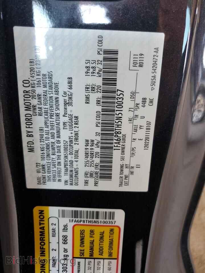 2022 FORD ALL Models - VIN: 1FA6P8TH5N5100357 - Photo 13