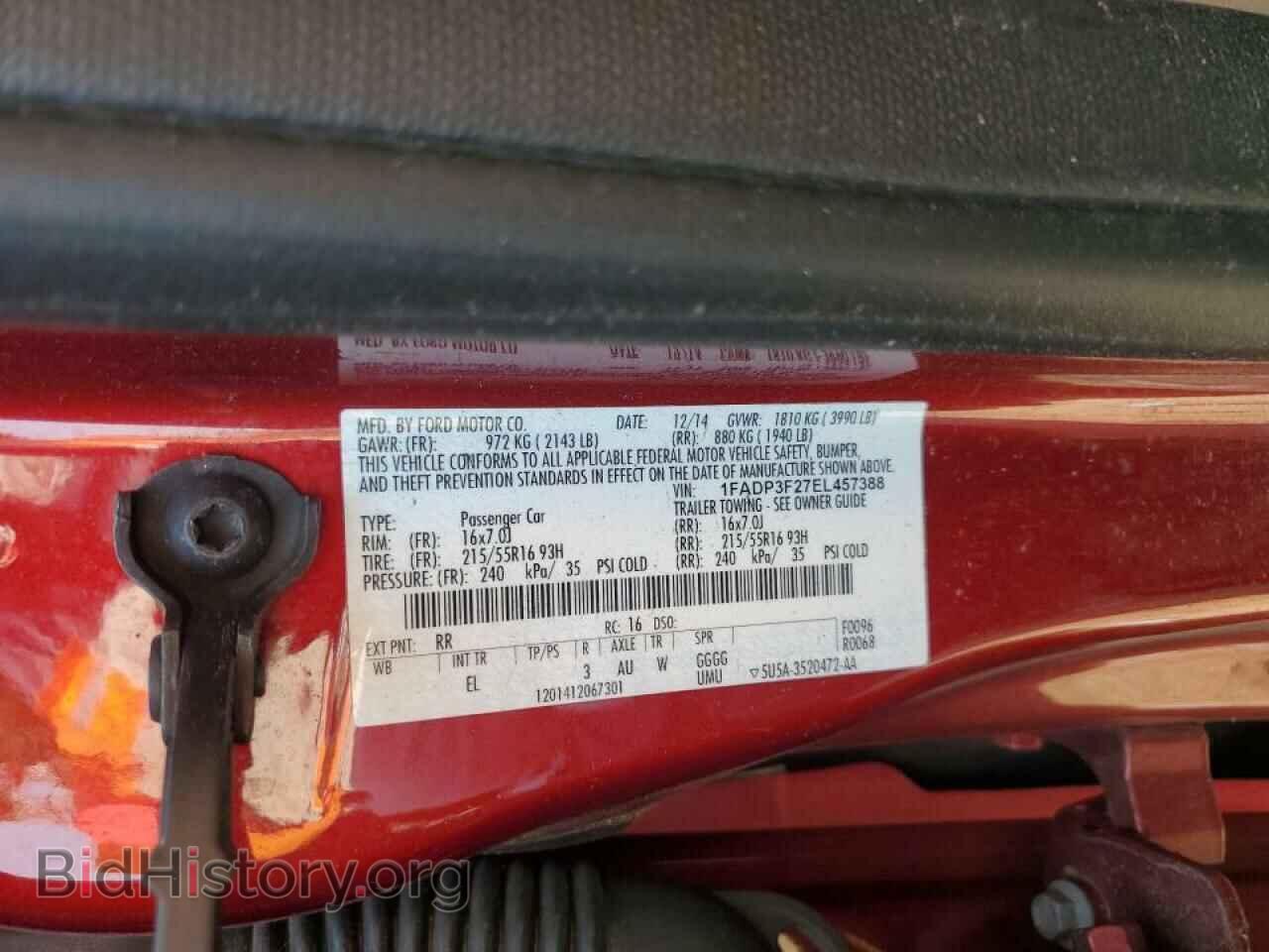 2014 FORD FOCUS - VIN: 1FADP3F27EL457388 - Photo 13