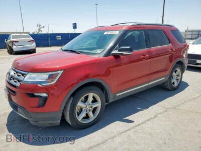 2018 Ford EXPLORER XLT, maroon — VIN 1FM5K7D80JGB78097, Copart