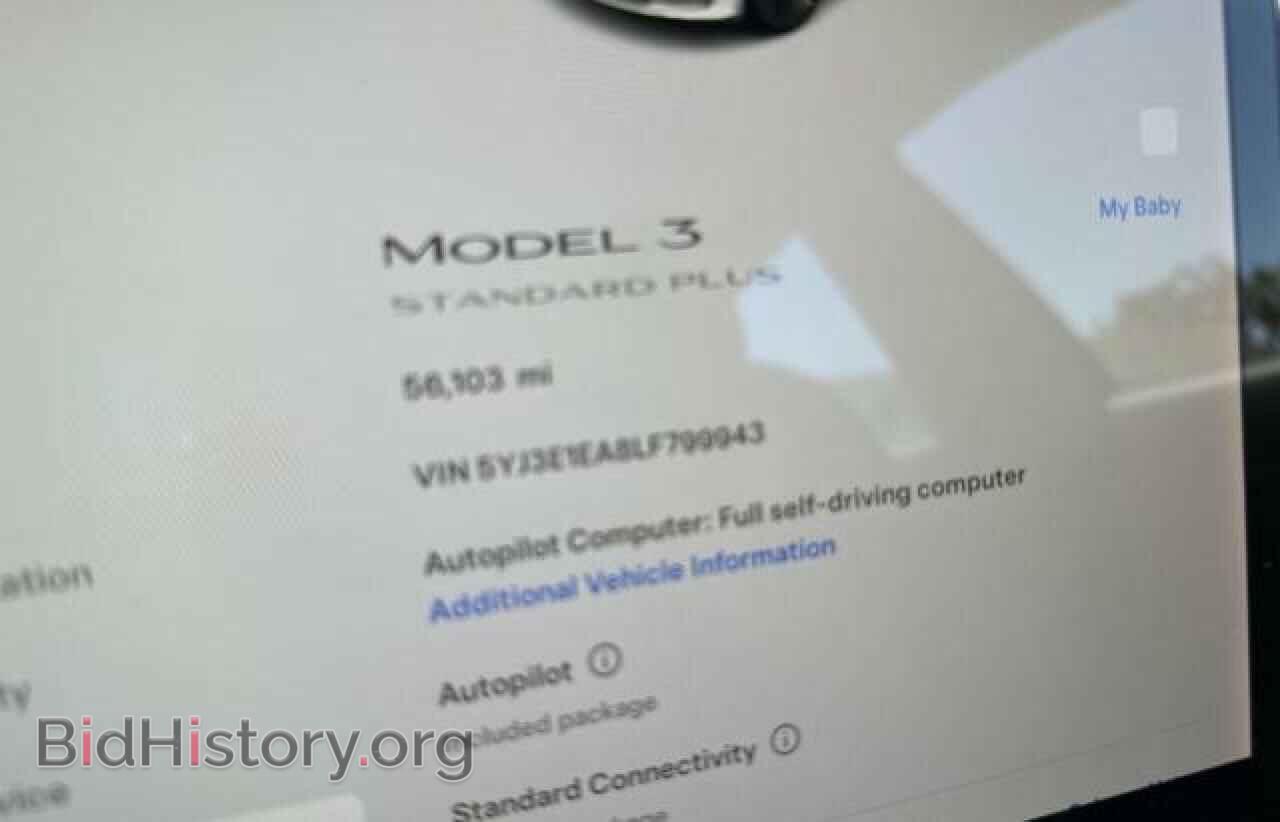 2020 TESLA MODEL 3 - VIN: 5YJ3E1EA8LF799943 - Фото 8