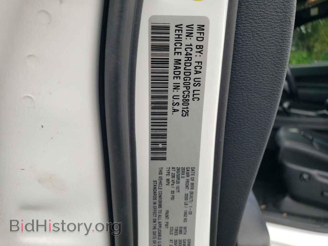 2023 DODGE DURANGO - VIN: 1C4RDJDG0PC580125 - Фото 13