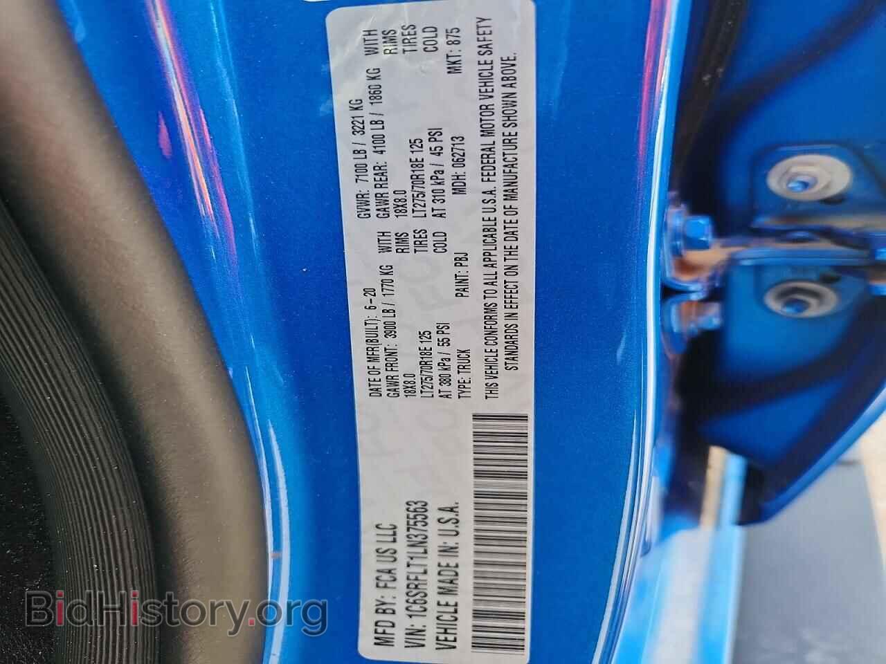 2020 RAM 1500 - VIN: 1C6SRFLT1LN375563 - Photo 12