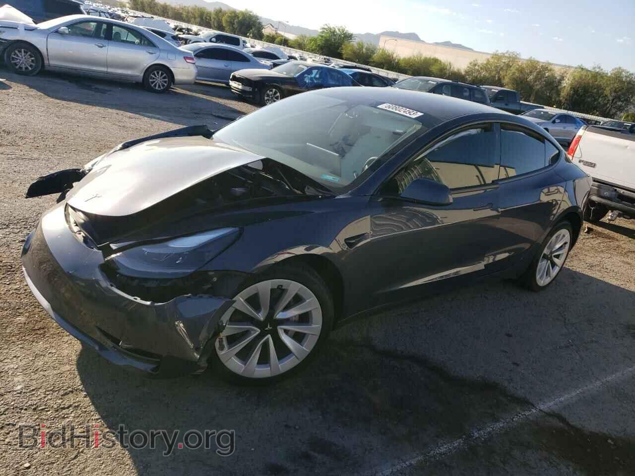 Photo 5YJ3E1EB0NF296001 - TESLA MODEL 3 2022