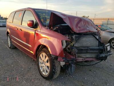 2015 Chrysler MINIVAN Town & COU, красный — VIN 2C4RC1BG3FR589560, Copart