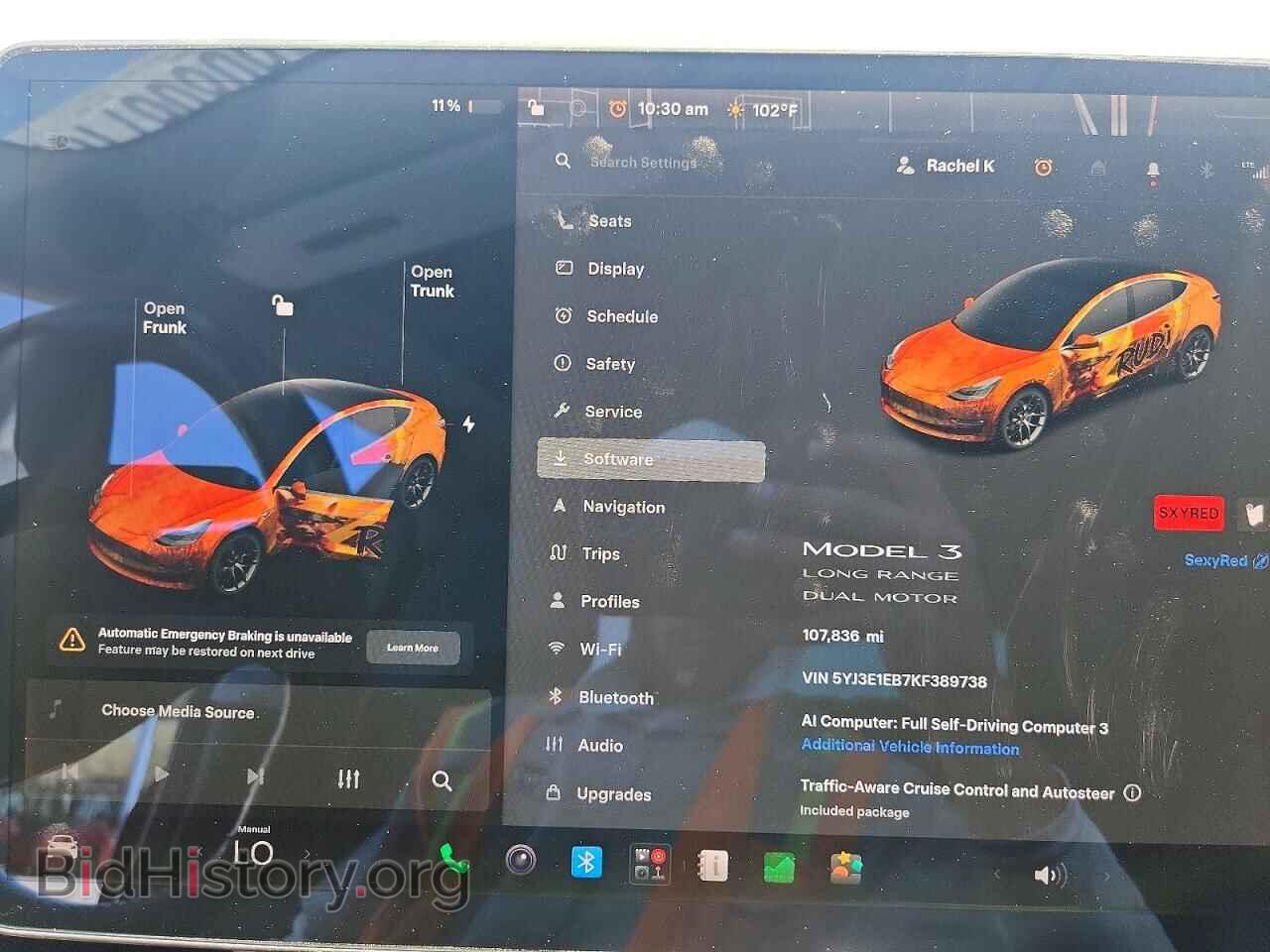 2019 TESLA MODEL 3 - VIN: 5YJ3E1EB7KF389738 - Photo 9