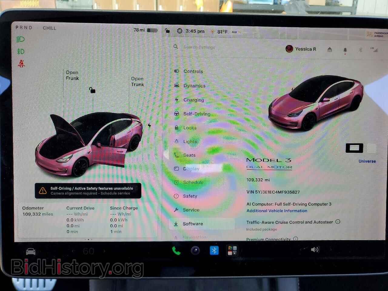2021 TESLA MODEL 3 - VIN: 5YJ3E1EC4MF935827 - Photo 9