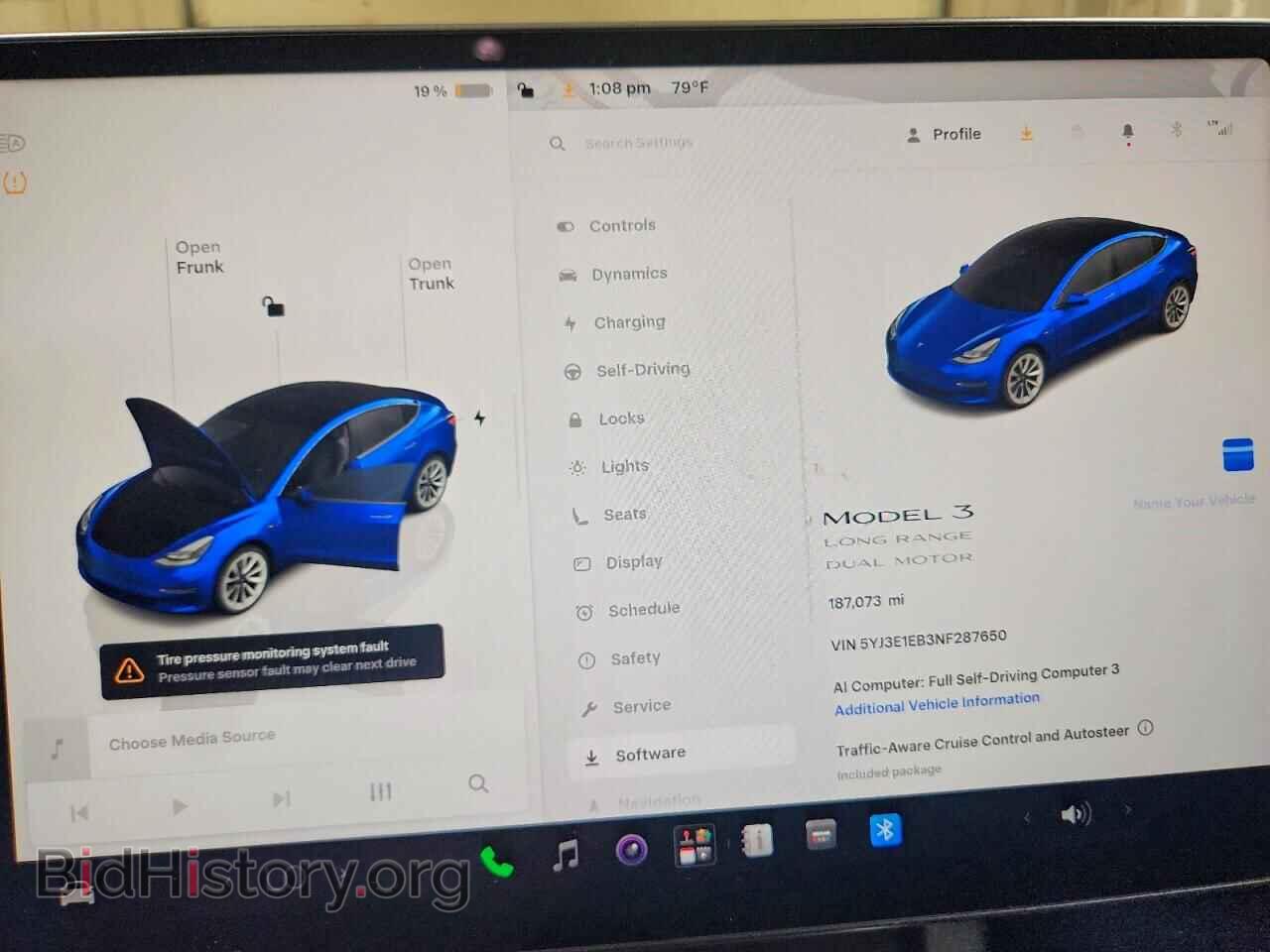 2022 TESLA MODEL 3 - VIN: 5YJ3E1EB3NF287650 - Фото 9