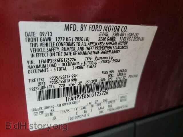 2014 FORD TAURUS - VIN: 1FAHP2E86EG125226 - Фото 10