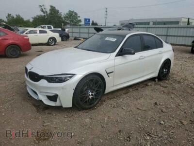 2018 BMW M3, white — VIN WBS8M9C58J5K99768, Copart
