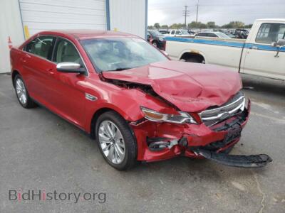 2012 Ford TAURUS Taurus LIM, red — VIN 1FAHP2FWXCG111016, Copart