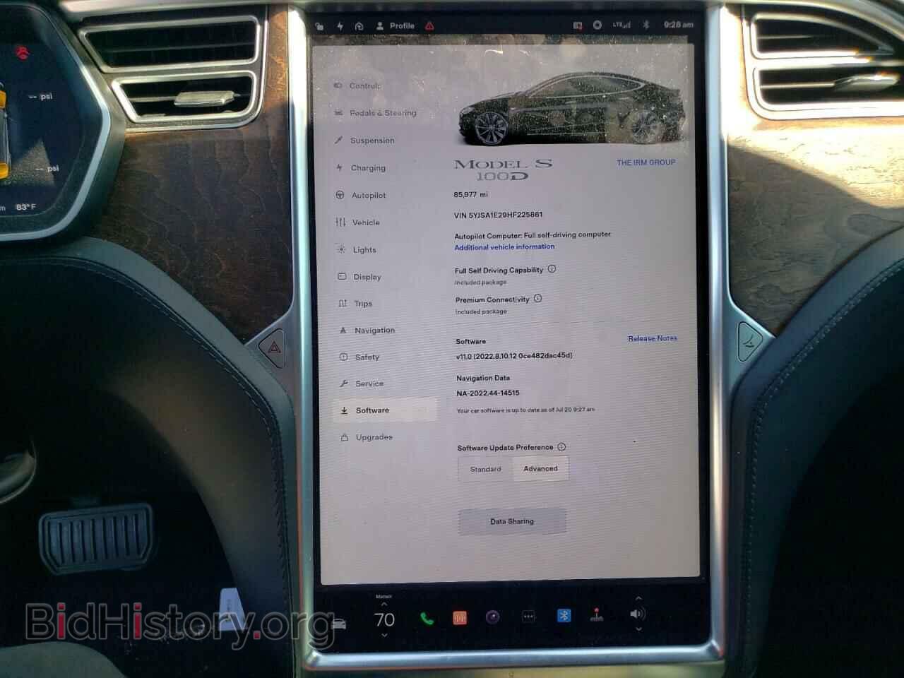 2017 TESLA MODEL S - VIN: 5YJSA1E29HF225861 - Photo 9