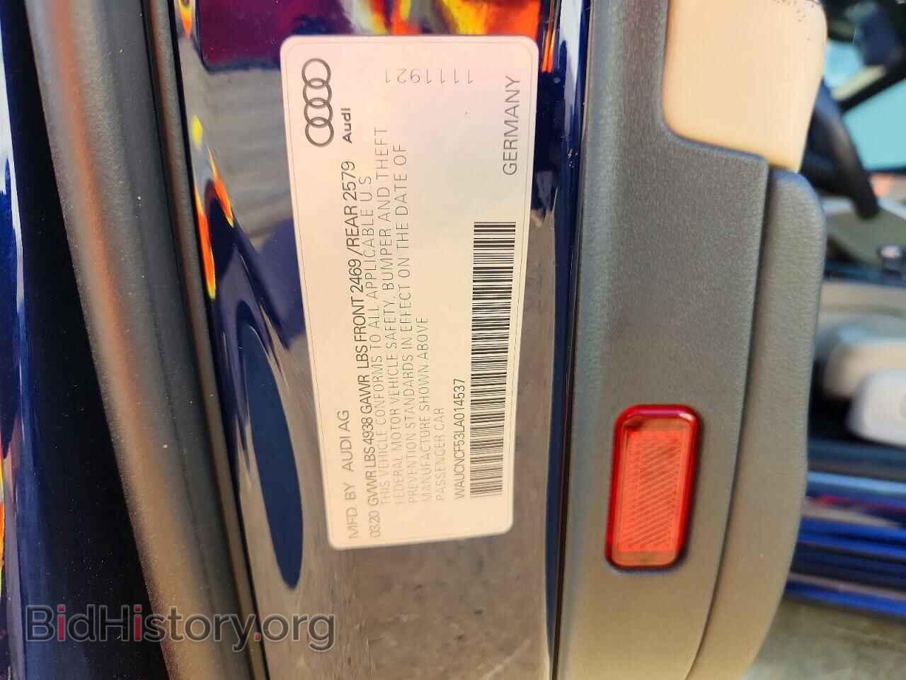 2020 AUDI A5 - VIN: WAUCNCF53LA014537 - Фото 12