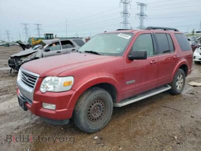 2008 Ford EXPLORER XLT, red — VIN 1FMEU73E08UB21718, Copart