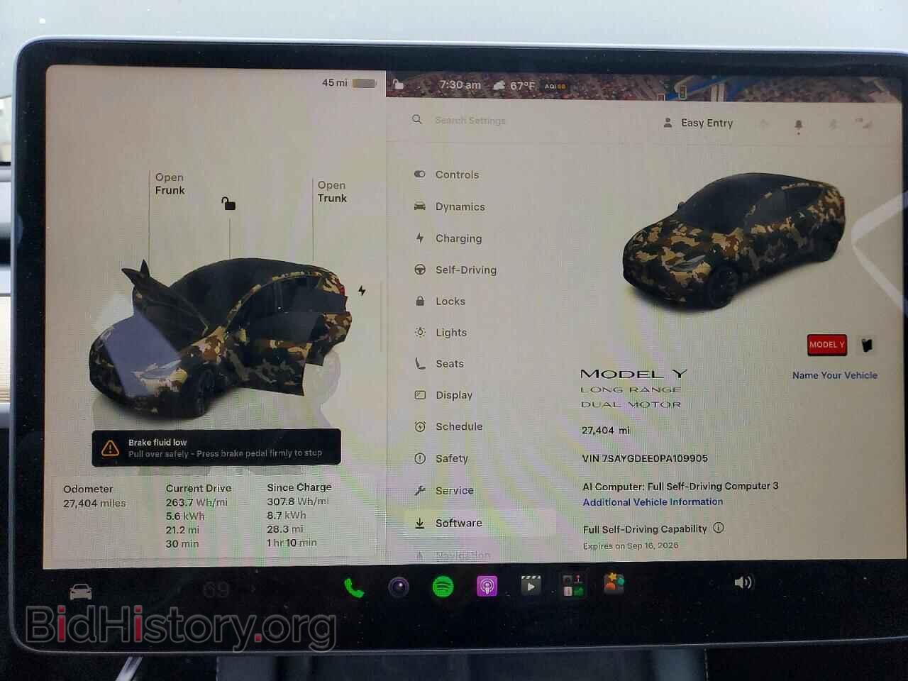 2023 TESLA MODEL Y - VIN: 7SAYGDEE0PA109905 - Photo 9
