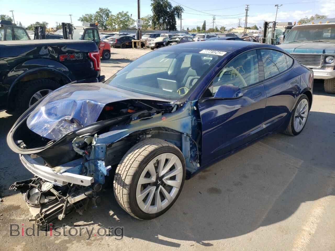 Photo 5YJ3E1EA8NF143809 - TESLA MODEL 3 2022